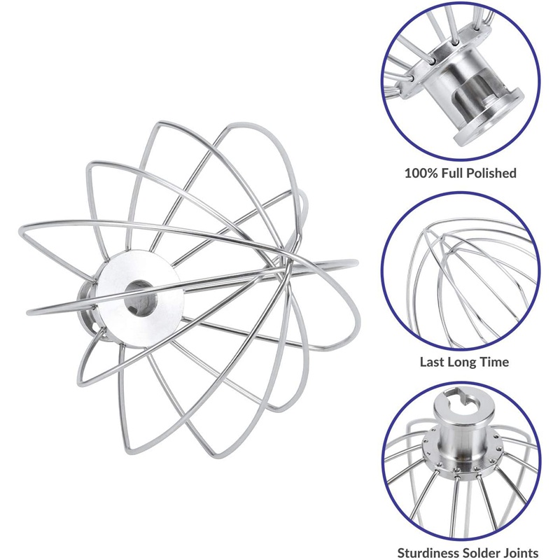 Máy Đánh Trứng Đầu Nghiêng Bằng Thép Không Gỉ K45WW An Toàn Cho Nhà Bếp