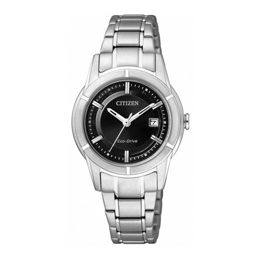 Đồng Hồ Nữ Citizen Dây Thép Không Gỉ FE1030-50E - Mặt Đen