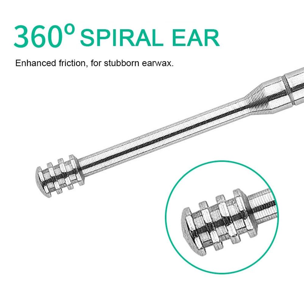 Set 6 dụng cụ lấy ráy tai bằng thép không gỉ nhiều màu bền bỉ đa năng