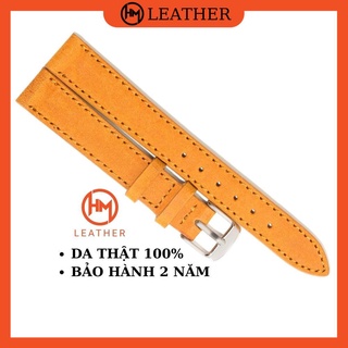 Dây đồng hồ da bò sáp - Đủ size 12/14/16/18/20/22/24 - Thương hiệu uy tín Hima Leather - SAP