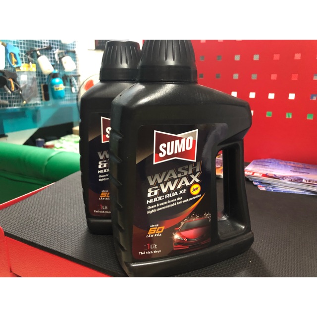 Nước Rửa Xe Sumo Wash & Wax (1L) mẫu mới