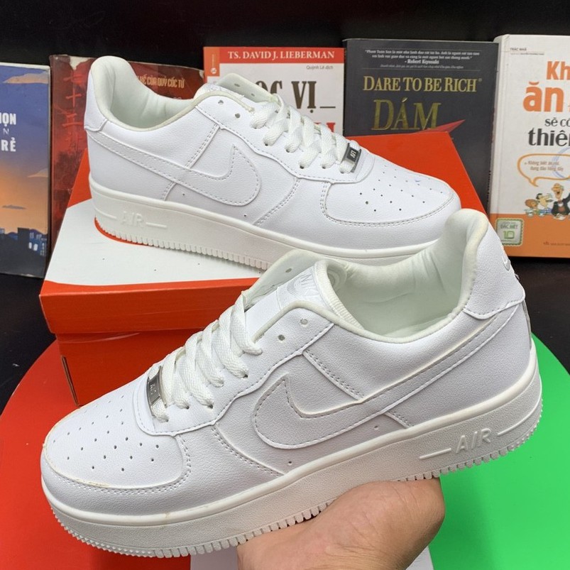 Giày Thể Thao Sneaker AF1 Trắng Full Nam Nữ