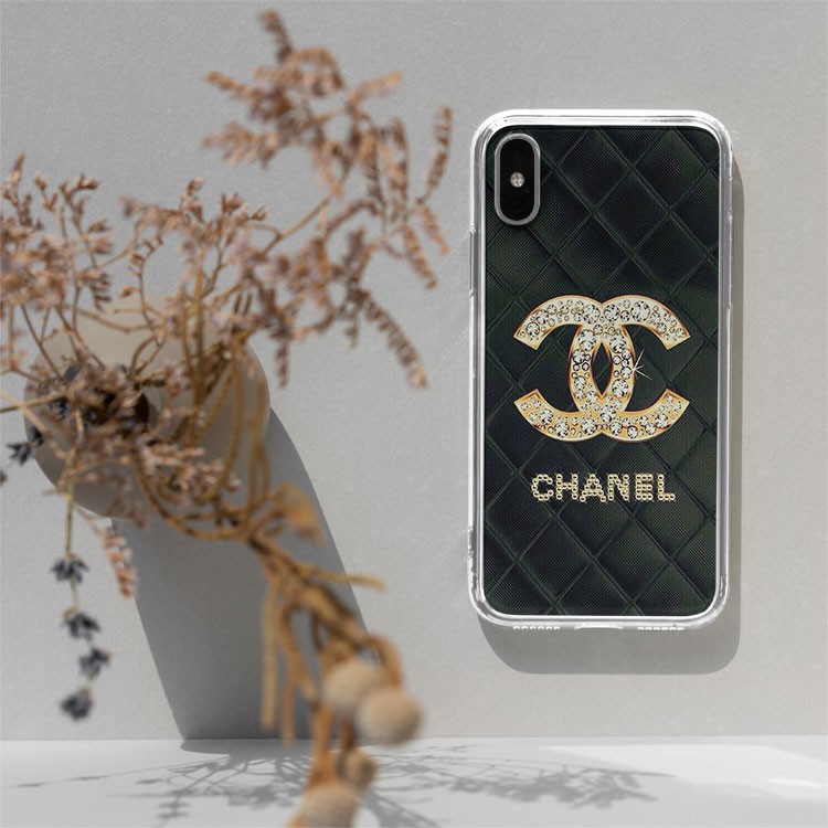 Ốp Lưng  đồ hiệu ốp ip12 logo chanel kim cương lấp lánh sang trọng dành cho Iphone 5 đến 12 Promax BRD20210266