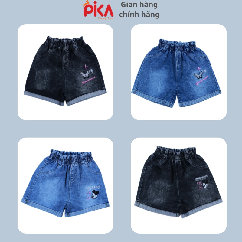 Quần áo trẻ em- PIKA KIDS -Quần bò bé gái -chất liệu jean mềm, co giãn -cho bé từ 20-30kg