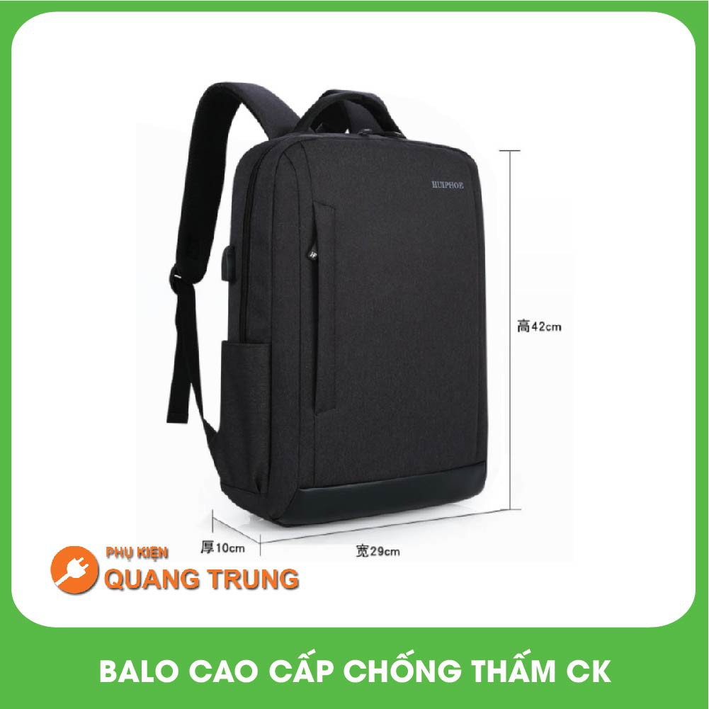 Balo laptop chống thấm nước cao cấp- Đẹp sang trọng giữ dáng