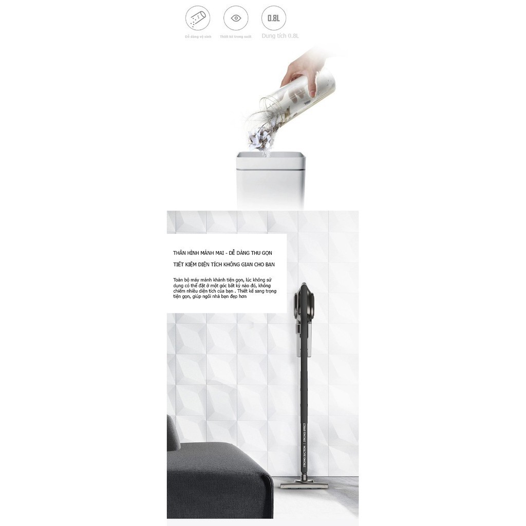 Máy Hút Bụi Cầm Tay Xiaomi Deerma Đa Năng Đa Công Dụng - Tiện Gọn (Tặng kèm 3 đầu hút)  [HÀNG XỊN] | BigBuy360 - bigbuy360.vn