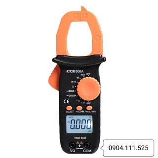 Ampe kìm đo dòng ac victor 606a đo điện áp, điện trở, tụ điện