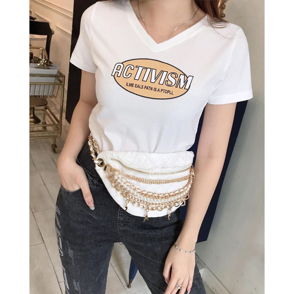 Áo thun nữ thun thái chữ form ôm | BigBuy360 - bigbuy360.vn