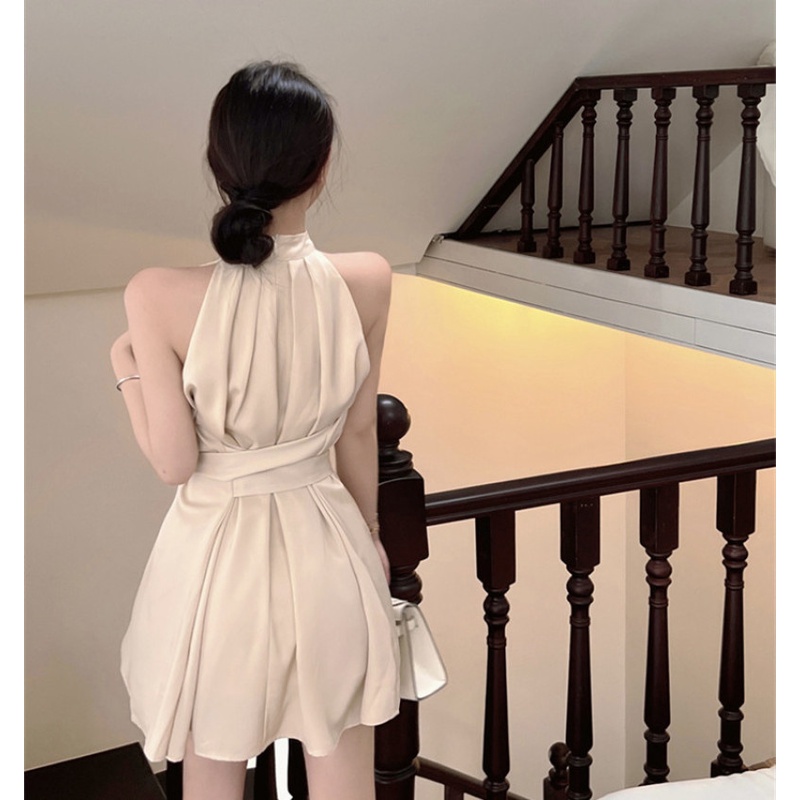 Đầm Hai Dây Hở Vai Thời Trang Mùa Hè Quyến Rũ Cho Nữ