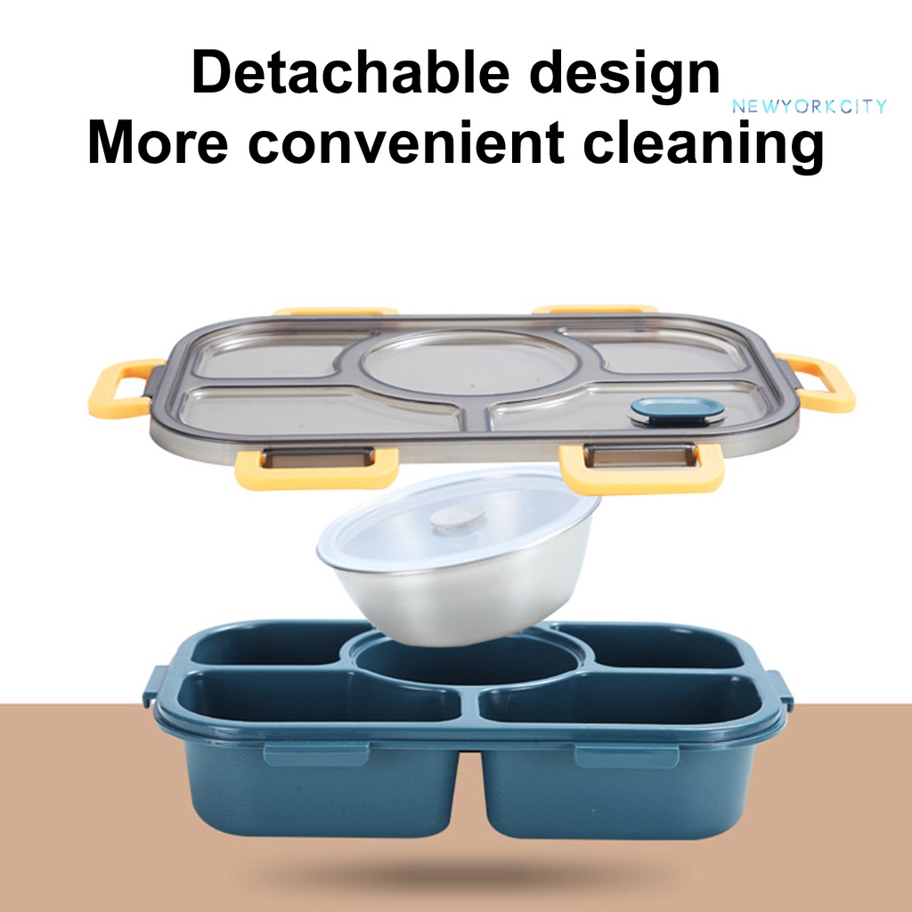 Hộp Đựng Cơm Trưa/Salad/Đồ Ăn Trưa Nhiều Ngăn Không BPA Dung Tích Lớn Mang Đi Tiện Dụng