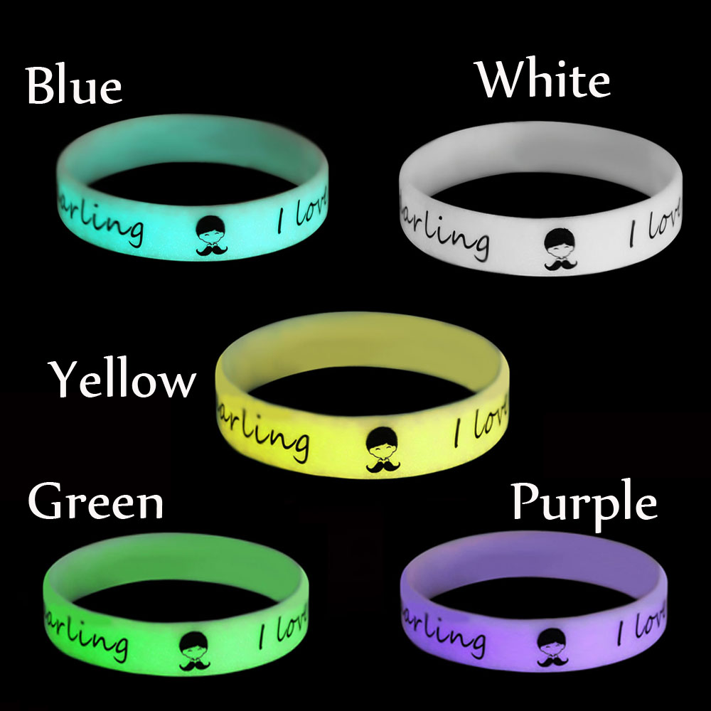 Set 1 / 5 / 10 Vòng Tay Silicon Phát Quang Dành Cho Cả Nam Và Nữ