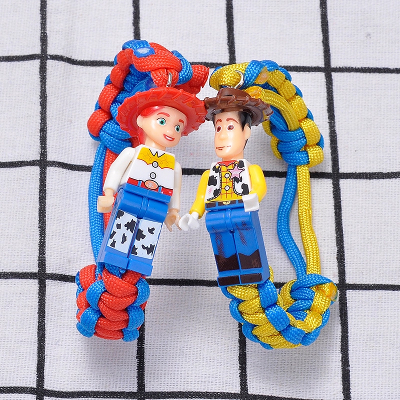 Vòng tay đan dây mặt LEGO nhân vật hoạt hình