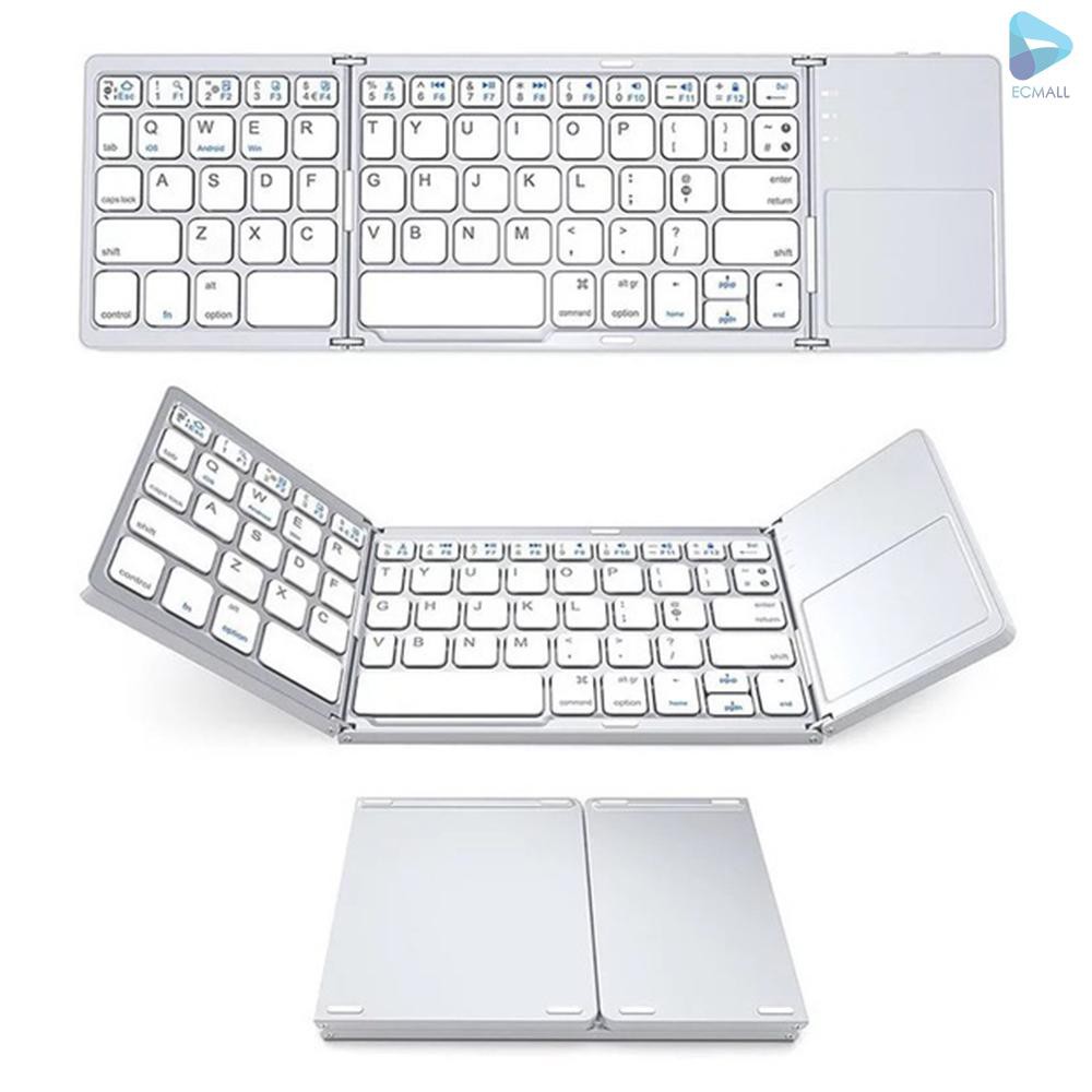 Bàn Phím Mini Có Thể Gập Lại Được Kèm Màn Hình Cảm Ứng Cho Điện Thoại / Pc