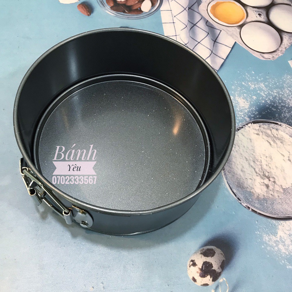 Khuôn tròn đế rời chống dính có khóa