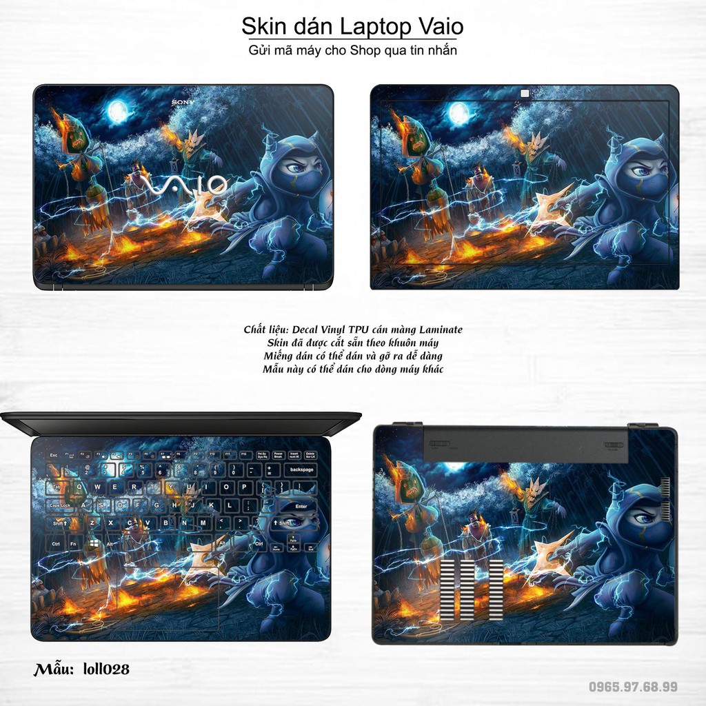 Skin dán Laptop Sony Vaio in hình Liên Minh Huyền Thoại _nhiều mẫu 3 (inbox mã máy cho Shop)