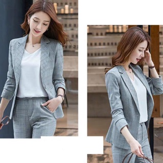 Set caro áo vest + quần dài