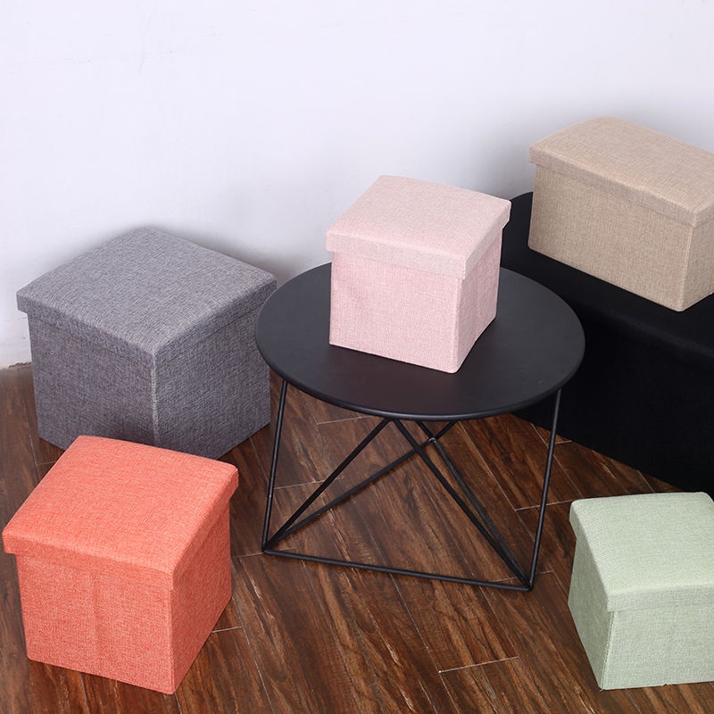 [SIZE 50] Hộp Vải Đựng Đồ Kiêm Ghế Ngồi - Thùng Để Quần Áo, Đồ Chơi, Sách Vở - Ghế Hộp Đa Năng Có Thể Gấp Gọn