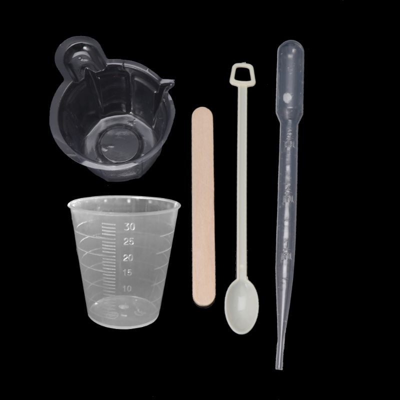 L DIY Epoxy Resin Molds Jewelry Making Tool Kit With Stirrers Droppers Spoons Cups