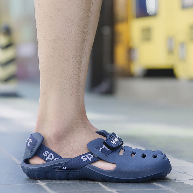 Giày Xăng Đan Chống Trượt Đế Mềm Size 39-45 Thời Trang Mùa Hè Cho Nam