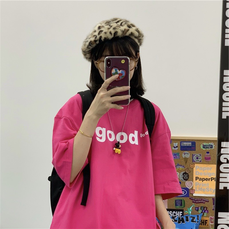 Áo thun tay lỡ form rộng GOOD NEKOSG, áo phông form rộng Unisex ATL292