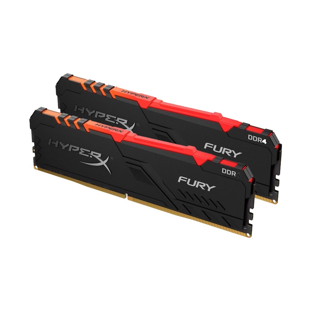 Ram PC máy bàn Kingston HyperX Fury RGB 16GB 3200MHz DDR4  HX432C16FB3AK2/16 - Hàng chính hãng
