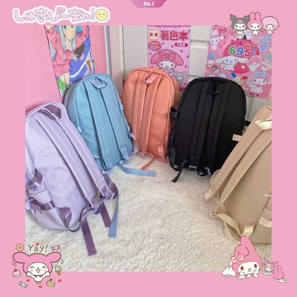 Ba Lô Họa Tiết Hoạt Hình Kuromi My Melody Cinnamonroll Dễ Thương Nhiều Ngăn Tiện Dụng Mang Theo Du Lịch Cho Nữ