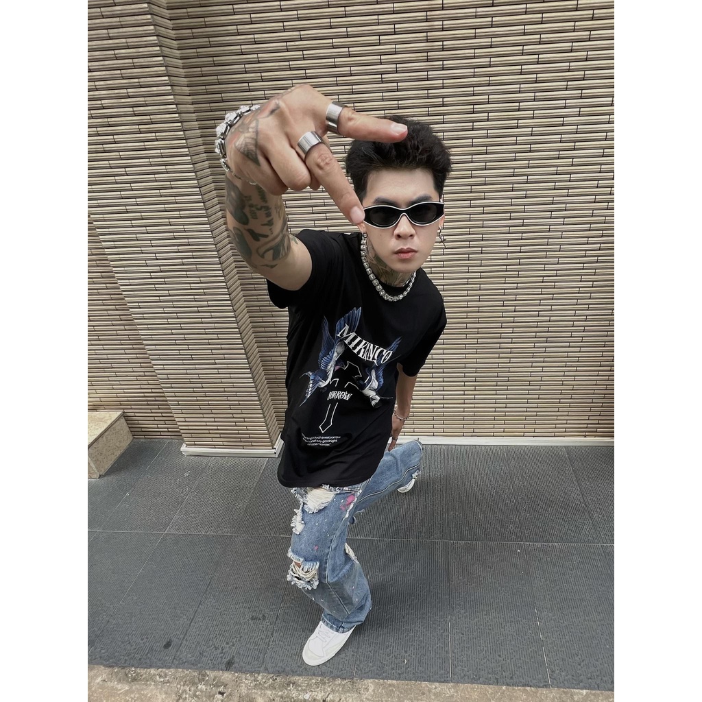 Áo phông MIKENCO SORROW TSHIRT,áo thun unisex in hoa tiết limi 3D from ovesize nam nữ