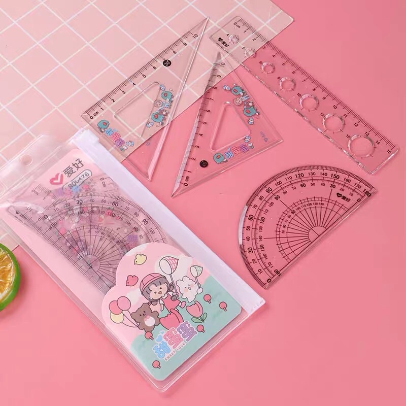 Combo 4 thước tiện dụng dễ thương Bistore