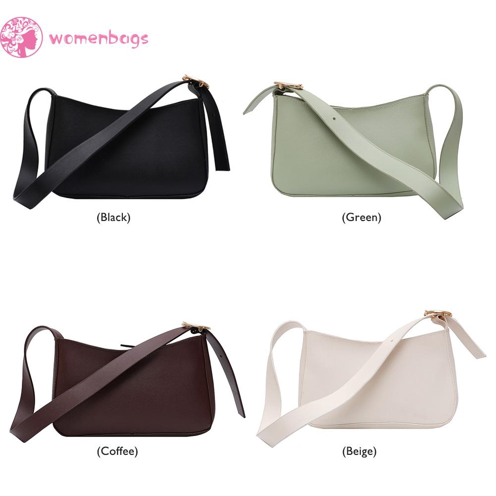 Túi Xách Nữ Da Pu Màu Trơn Phong Cách Retro Thời Trang | BigBuy360 - bigbuy360.vn