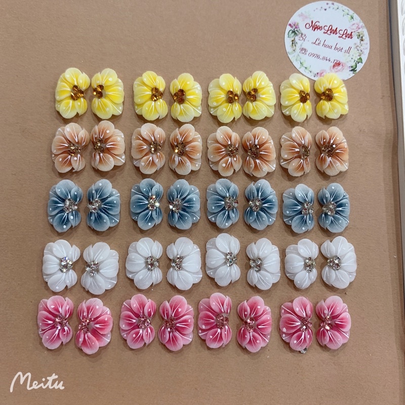 hoa bột nail ( hoa tay )