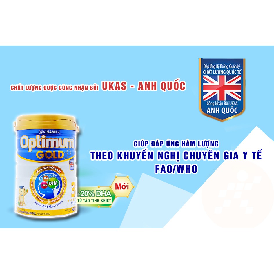 (hỏa tốc) Sữa bột Optimum Gold từ 1-6 tuổi lon 1500g.