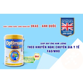 Sữa bột optimum gold từ 1-6 tuổi lon 1500g.