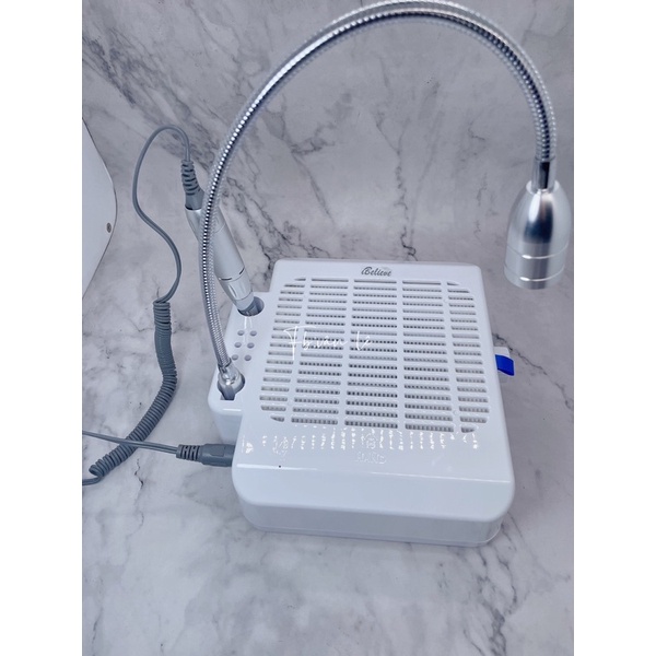 Máy mài móng hút bụi 3 in 1 mài móng hút bụi đèn led ibelive