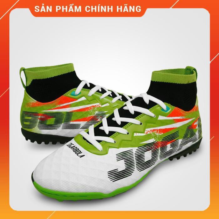 (Chính hãng) Giày đá bóng Jogarbola Tropico 9018 (White Green Black)