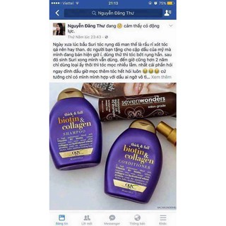 Dầu gội + Xã Biotin & Collagen OGX