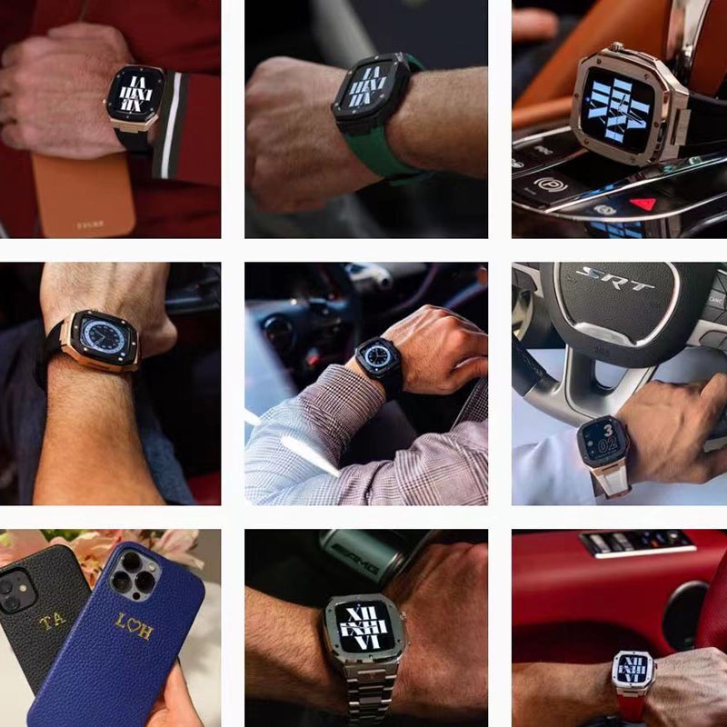 Phù Hợp Dây Đeo Bằng silicone Cho Đồng Hồ Thông Minh apple watch 7 6 se 5 4 44mm 45mm