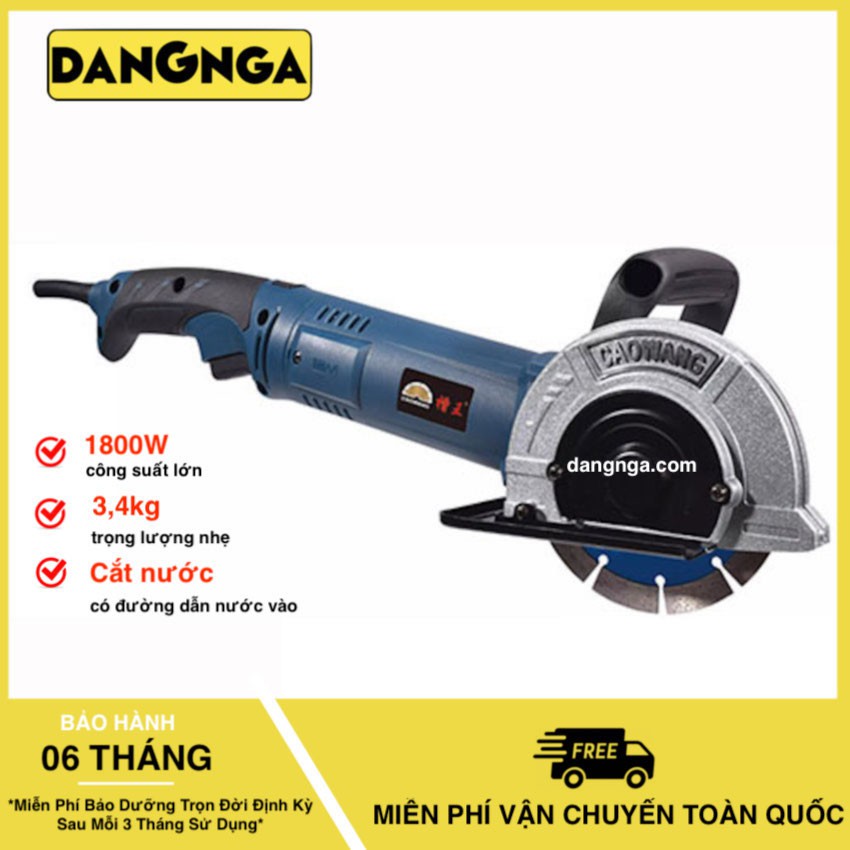 Máy Cắt Rãnh Tường Caowang CW1332 1 Lưỡi, Máy Cắt Rãnh Tường Công Suất 1800w Độ Bền Cao