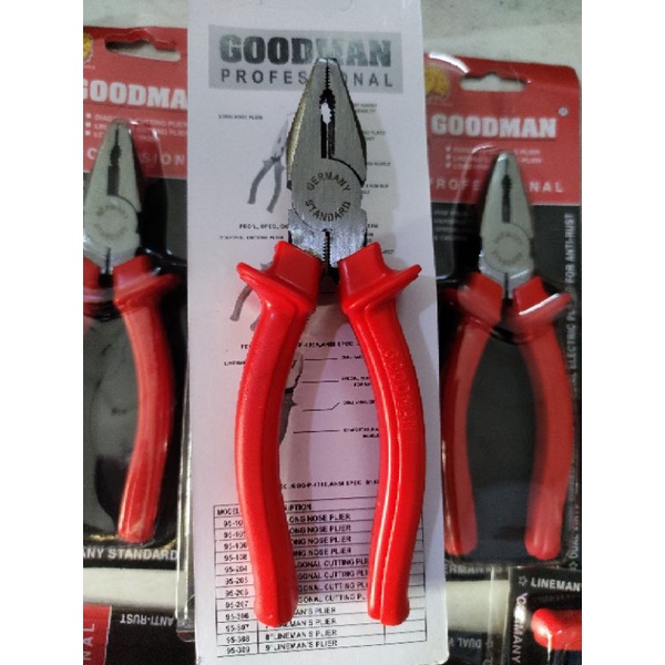 Kìm điện,kìm cắt goodman loại 1 6in,8in