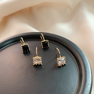  Khuyên Tai Hình Vuông Đính Đá Zircon Đơn Giản Sang Trọng / Trang sức / Bông Tai