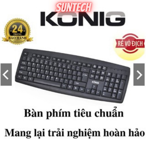 Phím có dây Konig Kb318, Hàng chính hãng bảo hàng 2 năm, Đảm bảo mua sẽ Hài Lòng, Bàn phím Konig