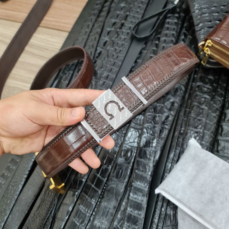 dây lưng da cá sấu hàng handmade Vietnam 100% làm thủ công
