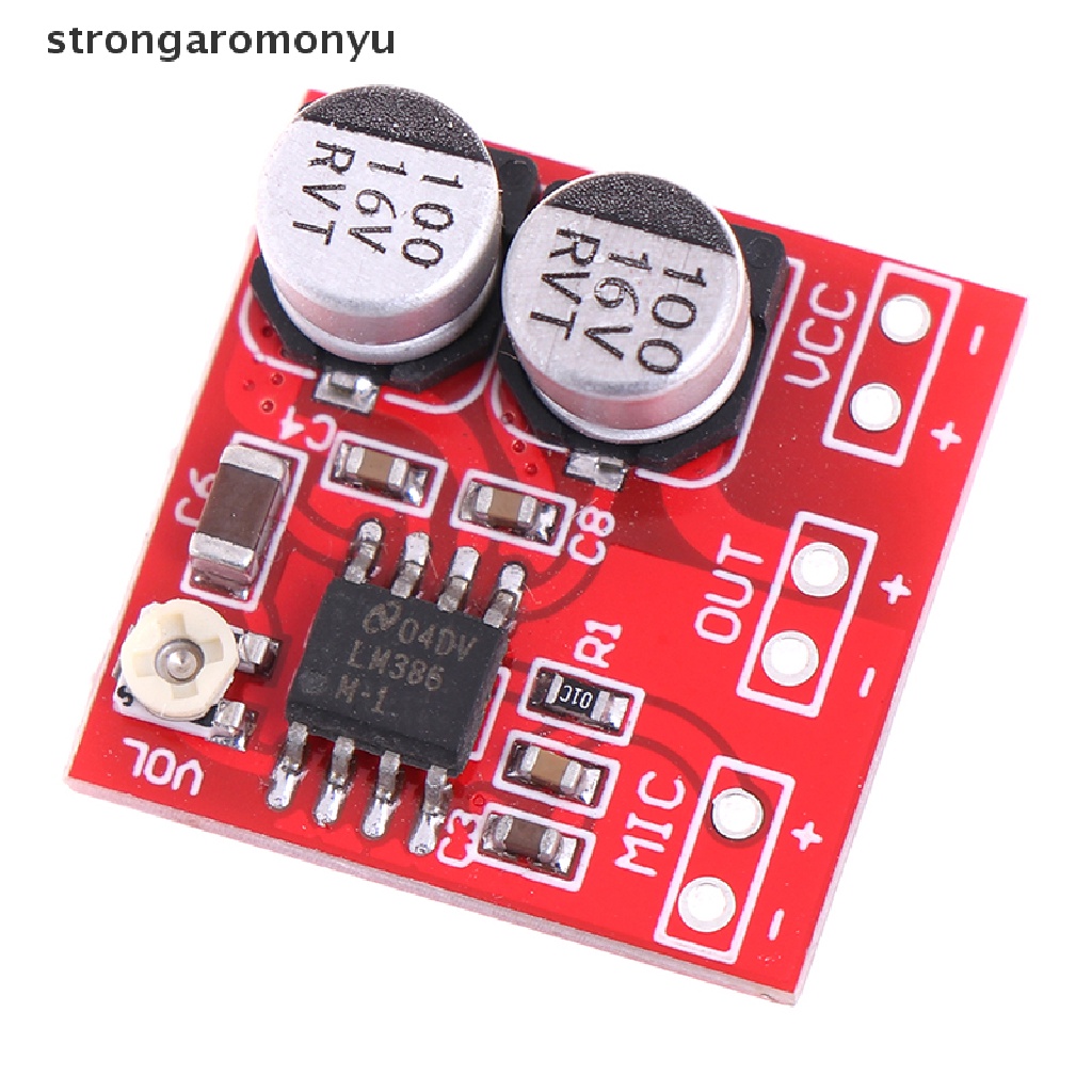 Bảng Mạch Khuếch Đại Âm Thanh Micro DC 5V-12V LM386 200 Lần