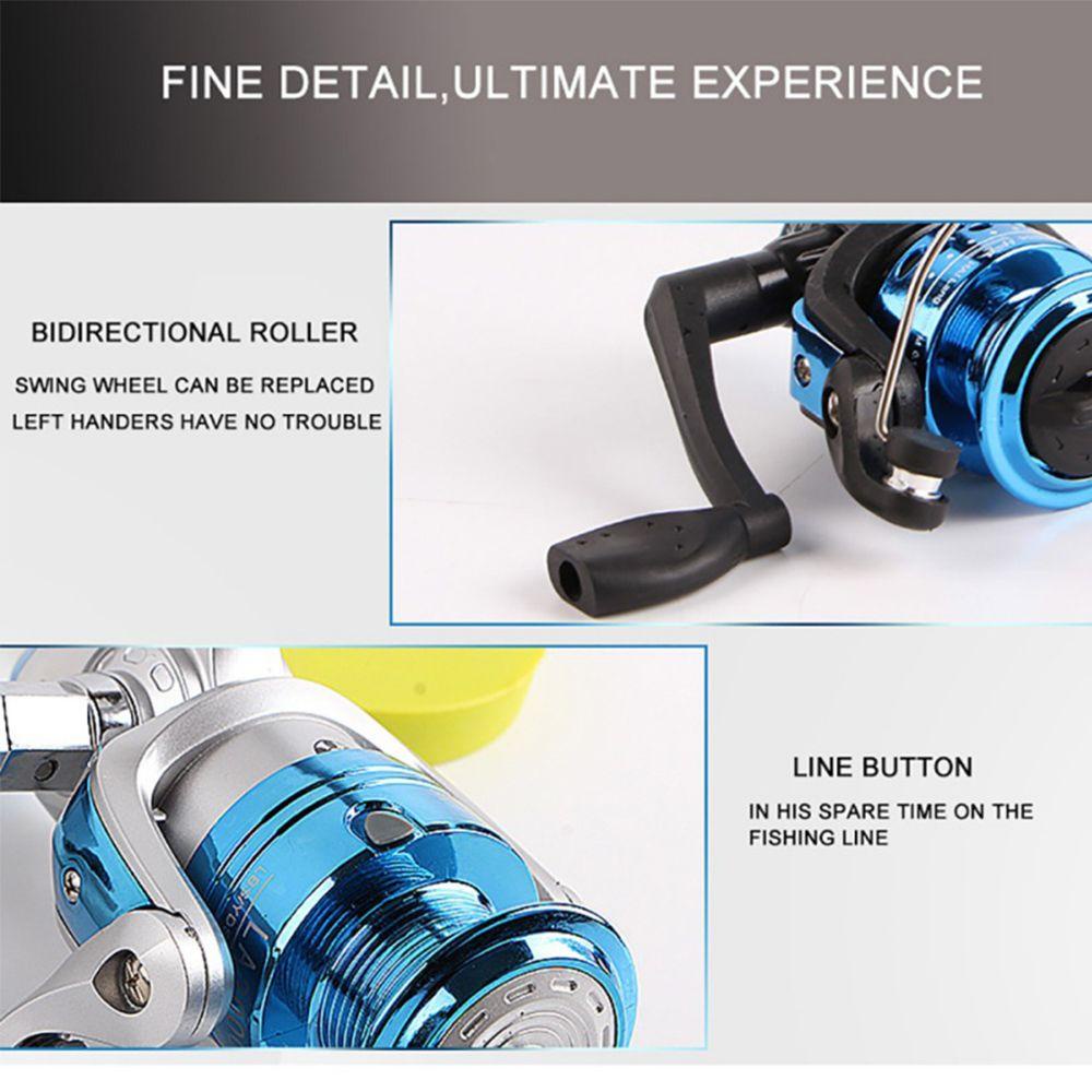 MUVAKO Máy Câu Cá Mini 200 Vòng Kèm Dây Câu Chất Lượng Cao