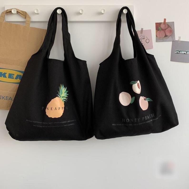 [TẶNG STICKER CÀI TÚI] Túi tote vải nữ canvas đeo vai phong cách Nhật Bản unisex size to đựng được laptop Tuidepstore