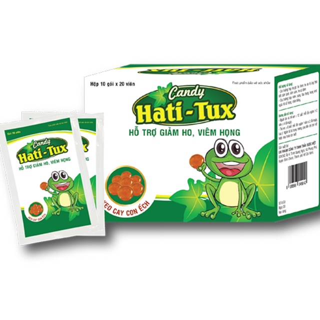 Kẹo ngậm ho hati- tux candy giảm ho viêm họng ...