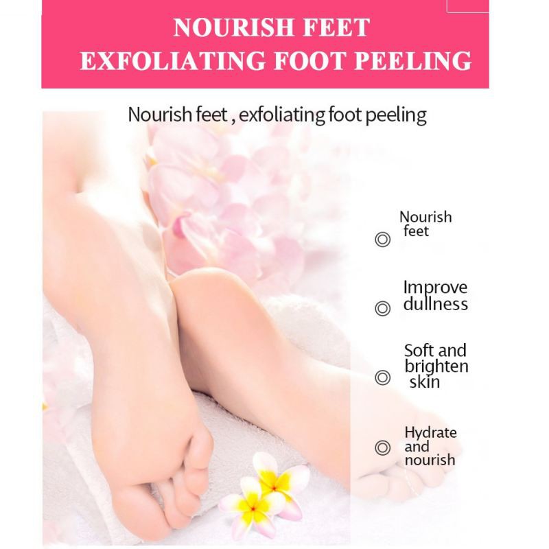 Rose Exfoliating Foot Mask Moisturizing Exfoliation for Legs Heels Remove Dead Skin Pedicure Peeling Feet Mask | BigBuy360 - bigbuy360.vn