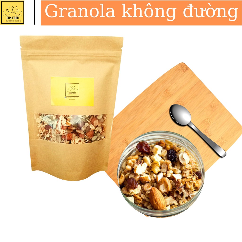 granola không đường ăn kiêng