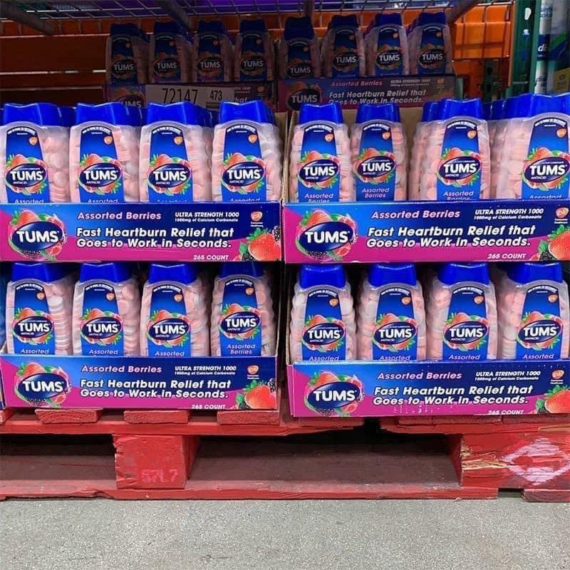 Bill Costco Mỹ - Viên Nhai Tiêu Hoá Tums 265 Viên
