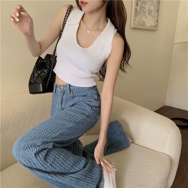 NRVP Áo Khoác Cardigan Dệt Kim Tay Ngắn Dáng Rộng Thiết Kế Mới Thời Trang Theo Phong Cách Hàn Quốc