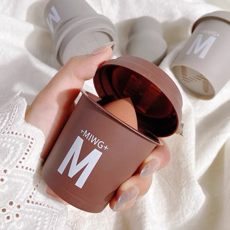 Bông mút tán kem +MIWG+ Coffe Makeup Puff